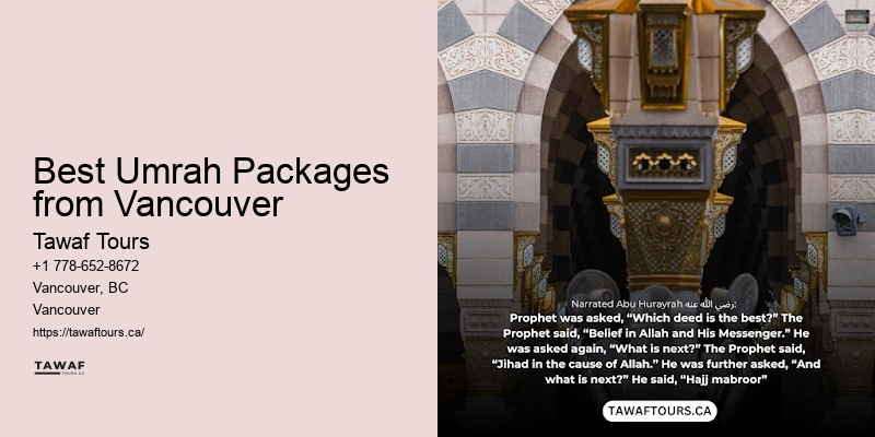 Umrah Tours from Vancouver deals to Mecca