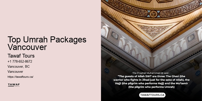 Vancouver Umrah Spa Retreat Packages