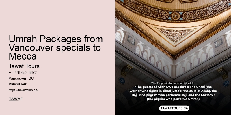 Customized Umrah packages Vancouver