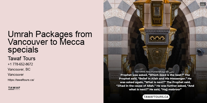 Vancouver Umrah Packages for Couples