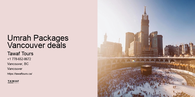 Umrah Packages from Vancouver to Mecca specials