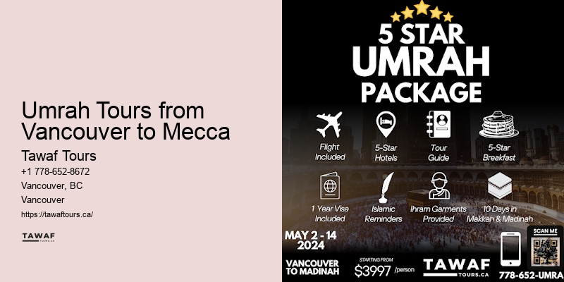 Umrah Packages from Vancouver specials to Mecca