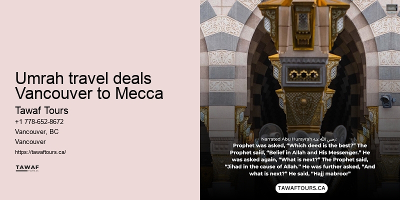 Umrah Tours from Vancouver packages to Mecca