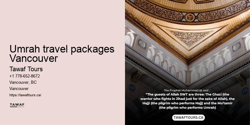 Umrah Packages Including Activities Vancouver