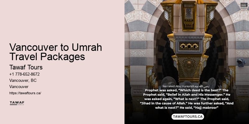 Umrah Packages from Vancouver specials