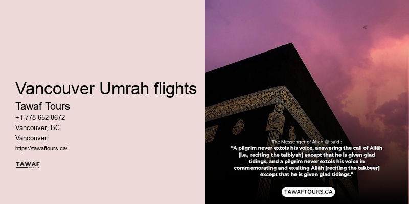 Umrah Packages Including Food Tours Vancouver