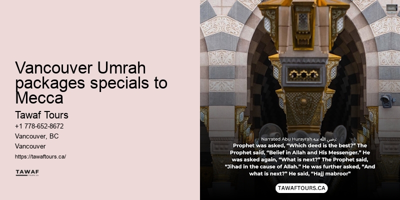 Umrah Packages Vancouver deals
