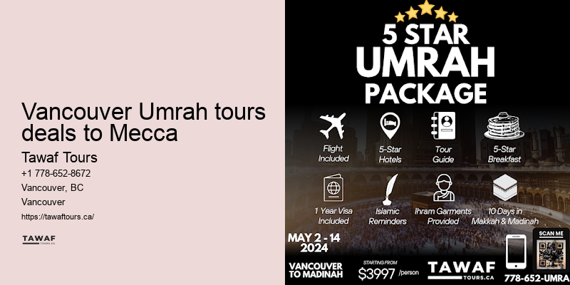 Umrah Packages from Vancouver City