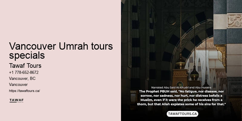 Umrah Packages from Vancouver specials