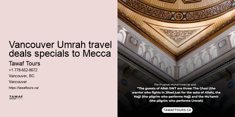 Umrah Packages Including Culinary Tours Vancouver
