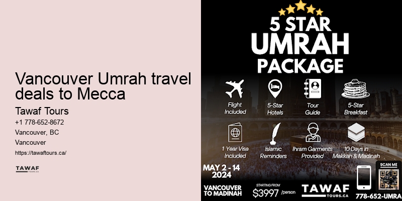 Vancouver Umrah flight packages