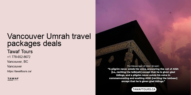Vancouver Umrah group tours