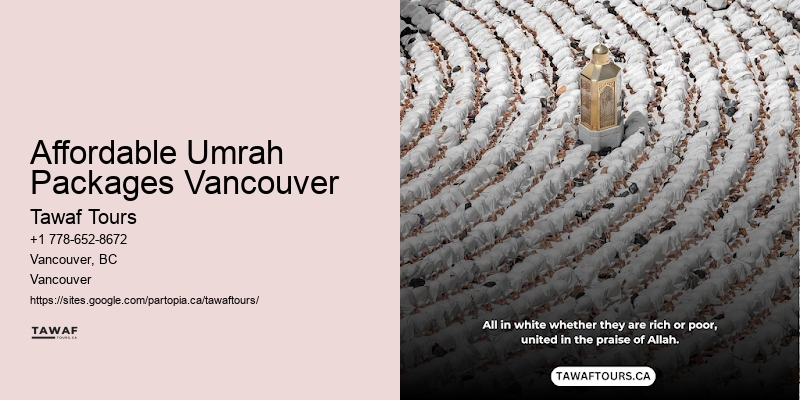 Umrah travel deals Vancouver to Mecca