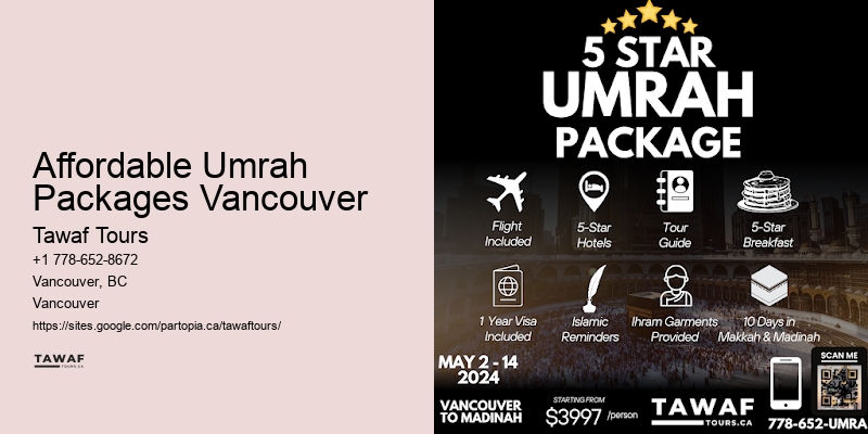 Vancouver Umrah Packages deals