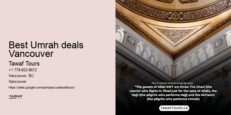 Vancouver Umrah travel specials to Mecca