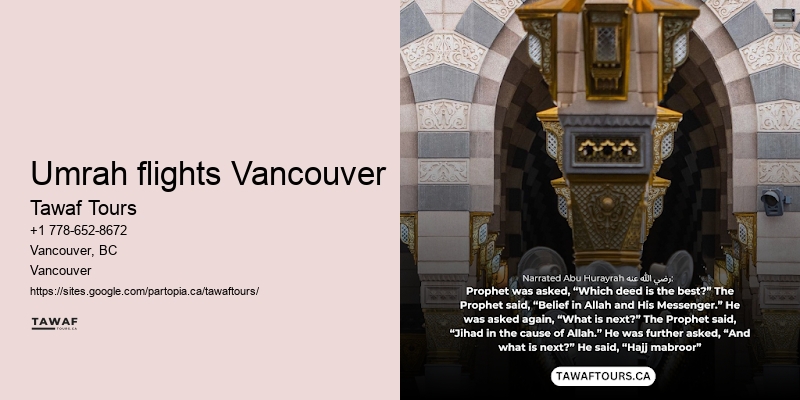 Vancouver Umrah Shopping Tour Packages