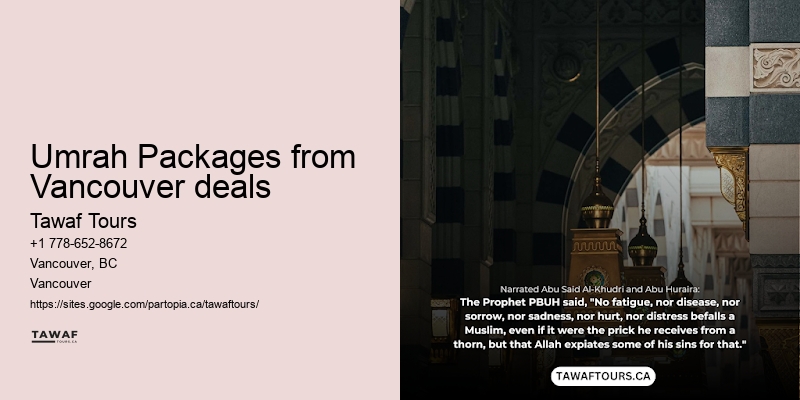 Umrah travel from Vancouver
