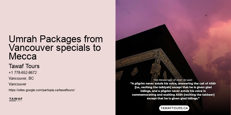 Umrah Packages with Flights from Vancouver