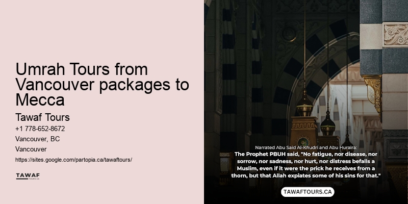 Vancouver to Mecca Umrah deals