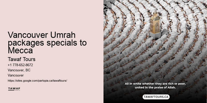 Vancouver Umrah Packages deals