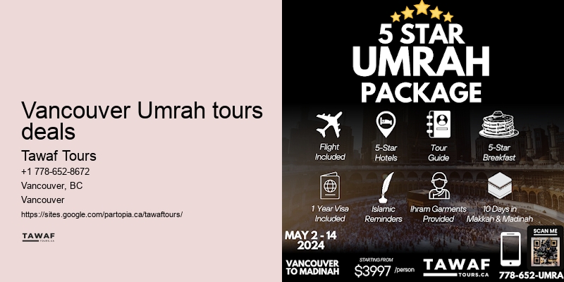 Umrah Packages from Vancouver specials