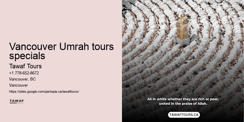 Vancouver Umrah travel specials