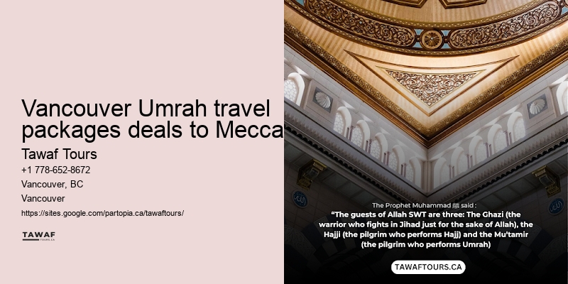 Umrah Packages from Vancouver deals to Mecca