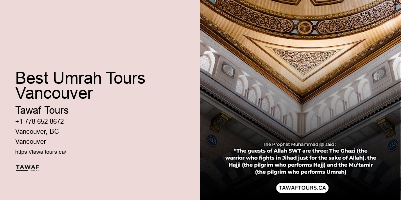 Umrah Tours Vancouver Booking