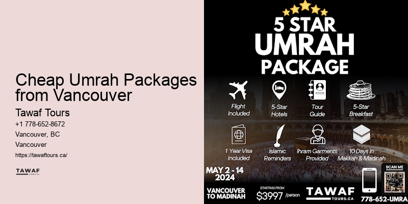 Vancouver Umrah Vacation Discounts