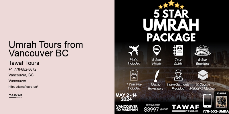 Vancouver Umrah Tour Specials