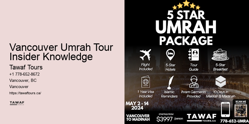 Vancouver Umrah Tour Specials
