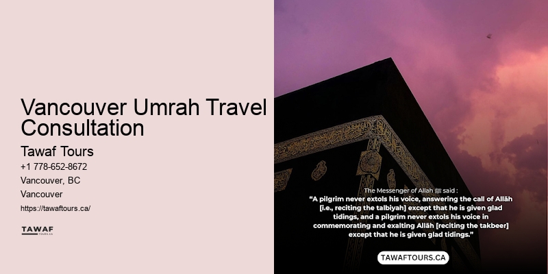 Umrah Tours Vancouver Inquiry