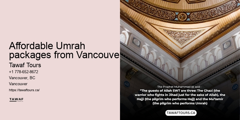 Vancouver Umrah travel recommendations
