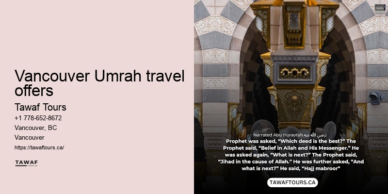 Vancouver Umrah visa requirements