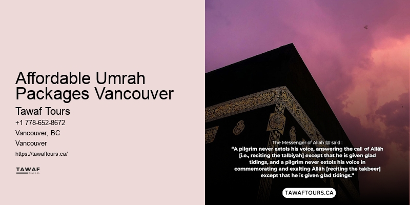 Best Umrah Travel Deals Affordable Umrah Packages Vancouver