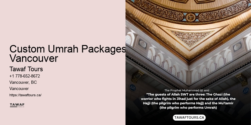 Custom Umrah Packages Vancouver Umrah Package Comparison