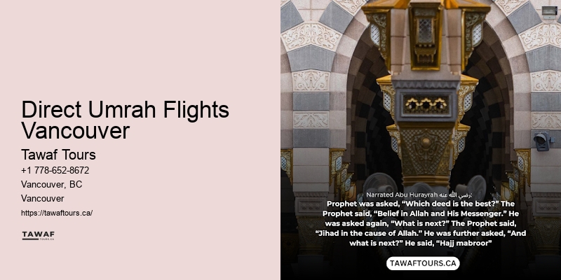 Complete Umrah Travel Packages Direct Umrah Flights Vancouver