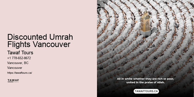 Discounted Umrah Flights Vancouver to Mecca Direct Flights