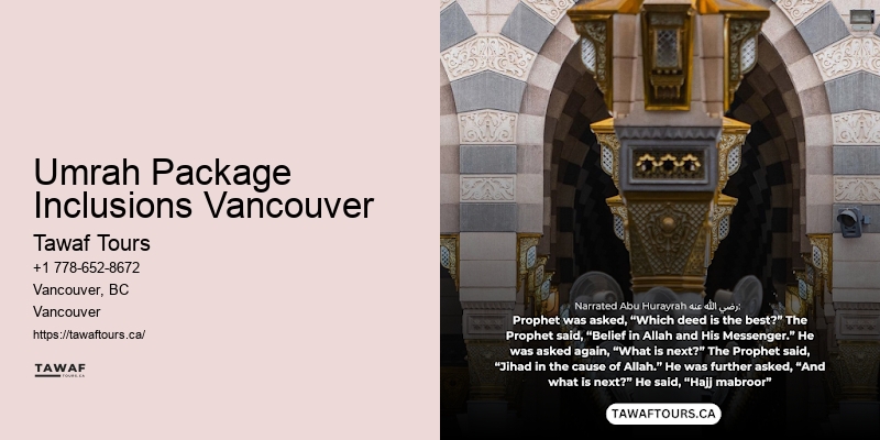 Comprehensive Umrah Packages Umrah Package Inclusions Vancouver