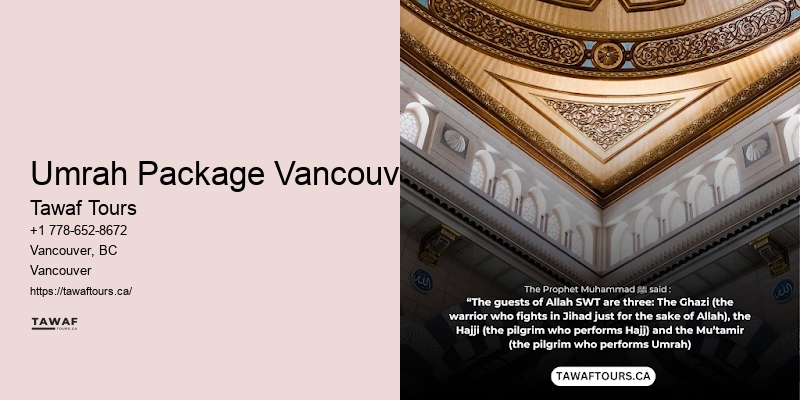 Umrah Travel Consultants Umrah Package Vancouver