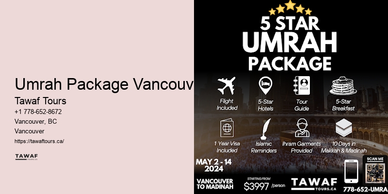Customizable Umrah Packages Umrah Package Vancouver