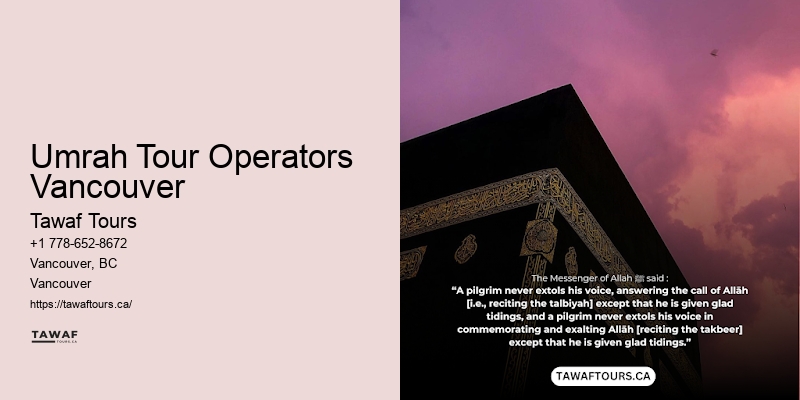 Umrah Package Umrah Tour Operators Vancouver