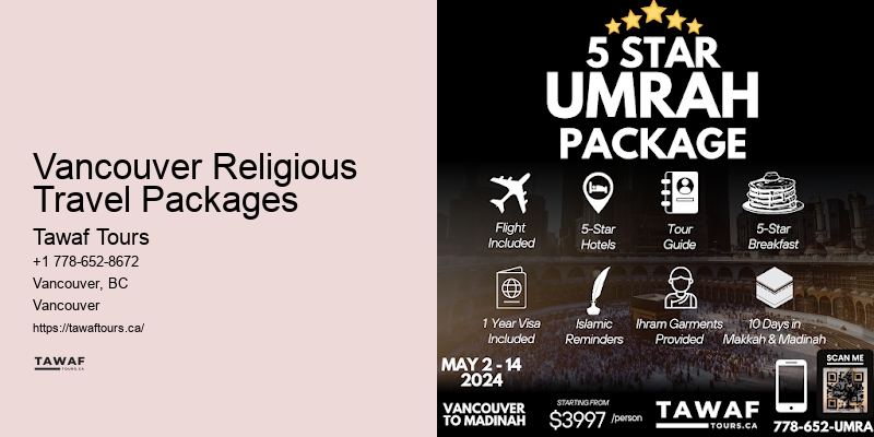 Vancouver Religious Travel Packages Umrah Trip Deals