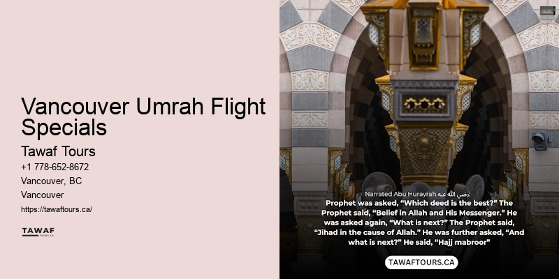 Special Umrah Offers Vancouver Umrah Flight Specials