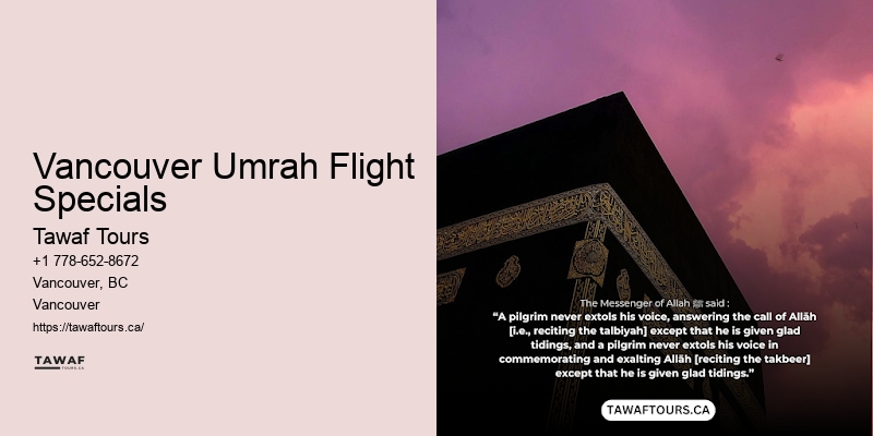 Best Hajj Packages Vancouver Umrah Flight Specials