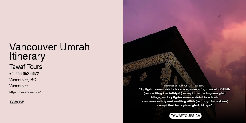 Special Umrah Offers Vancouver Umrah Itinerary