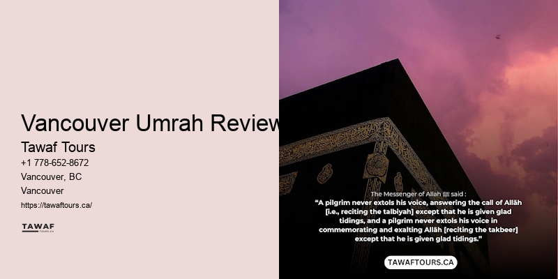 Umrah Package Planning Vancouver Umrah Reviews