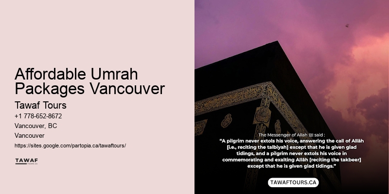 Best Umrah Packages Affordable Umrah Packages Vancouver