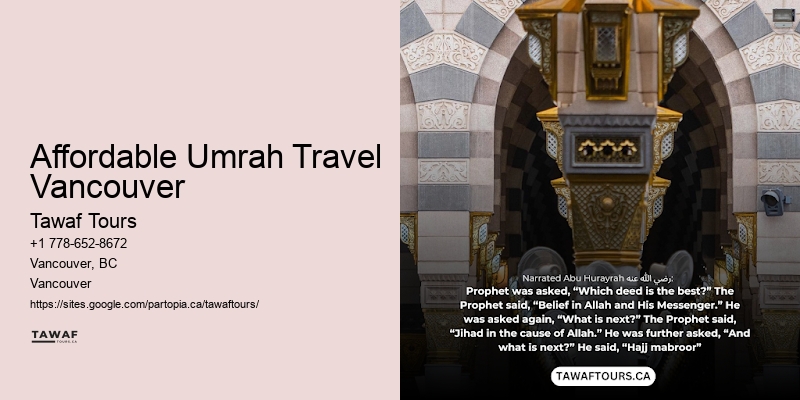 Premium Umrah Travel Affordable Umrah Travel Vancouver