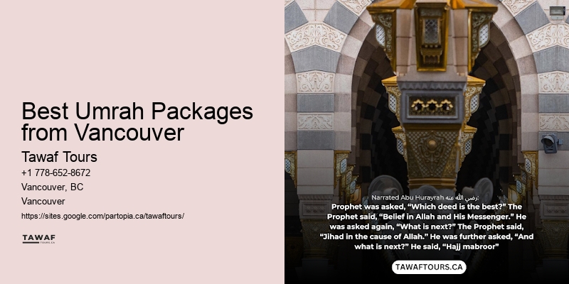 Umrah Travel Deals Best Umrah Packages from Vancouver